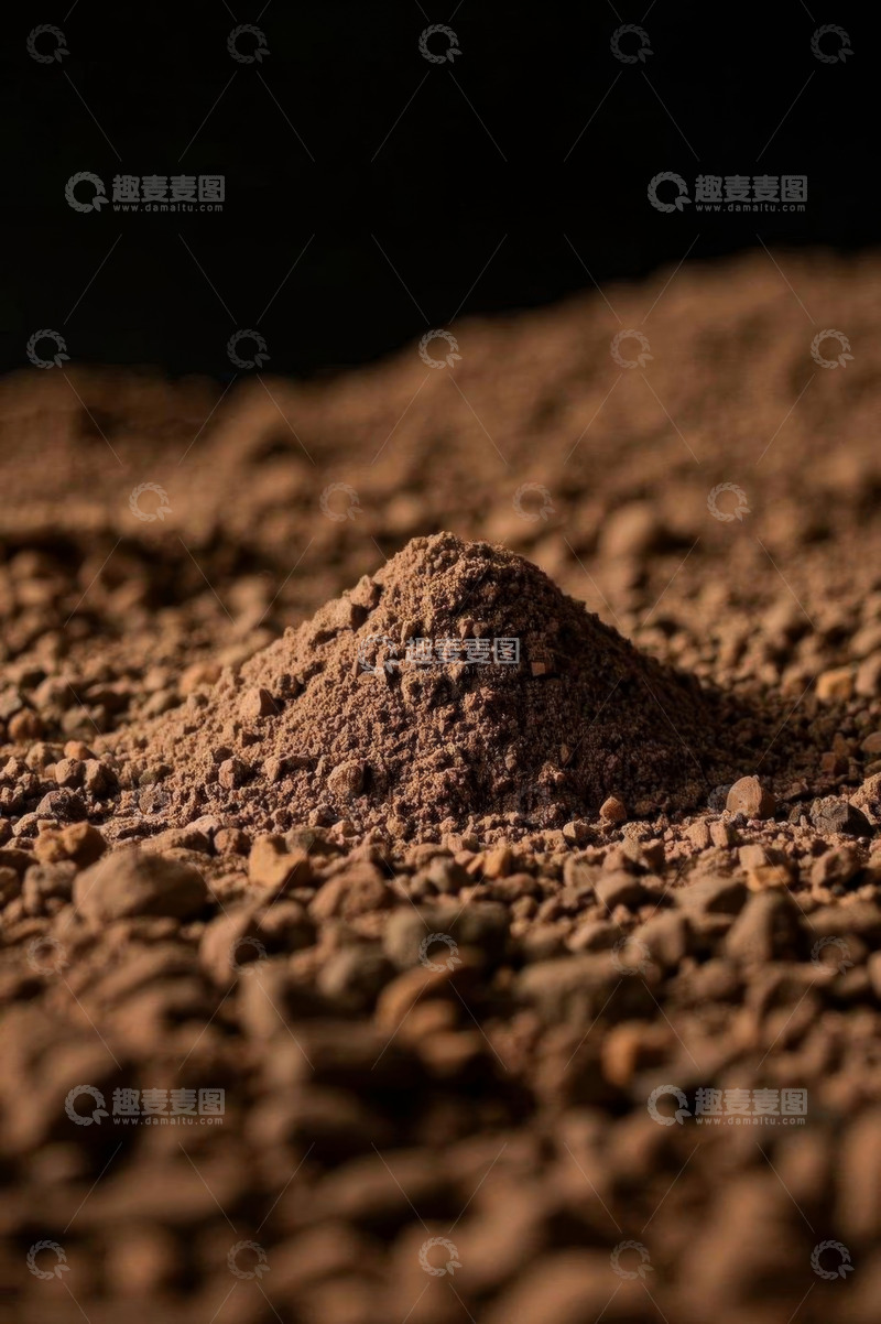 高清大图下载【趣麦麦图】棕色粉末堆特写素材