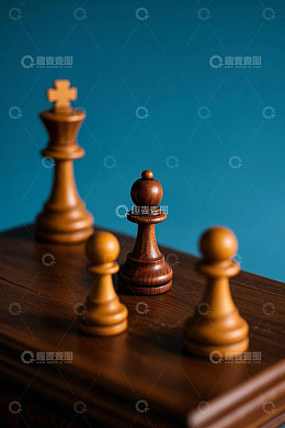 国际象棋棋子特写