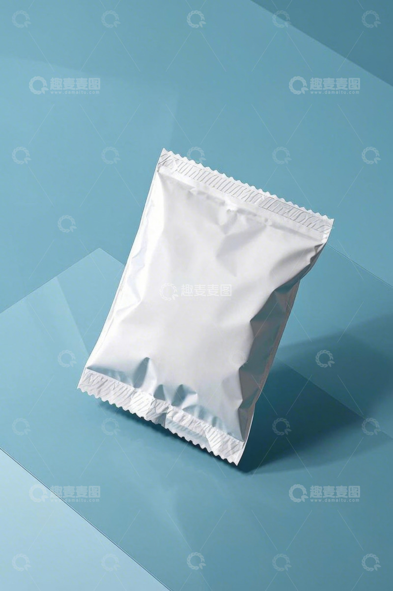 高清大图下载【趣麦麦图】白色包装袋特写