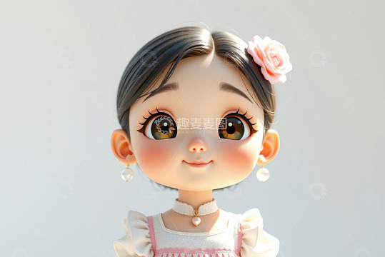 可爱卡通小女孩形象
