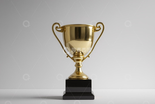 金色奖杯特写