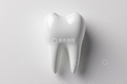 白色牙齿特写素材