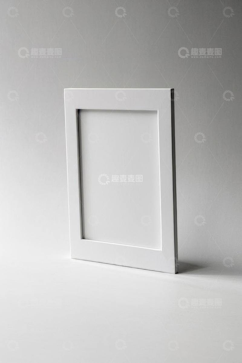 高清大图下载【趣麦麦图】白色现代框架静物展示