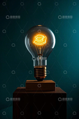 发光灯泡造型独特创意素材