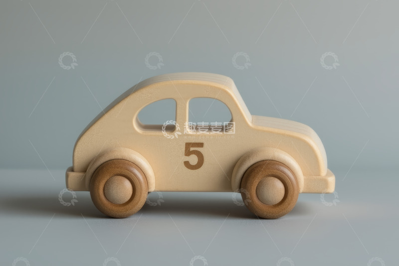 高清大图下载【趣麦麦图】木质小汽车玩具静物特写