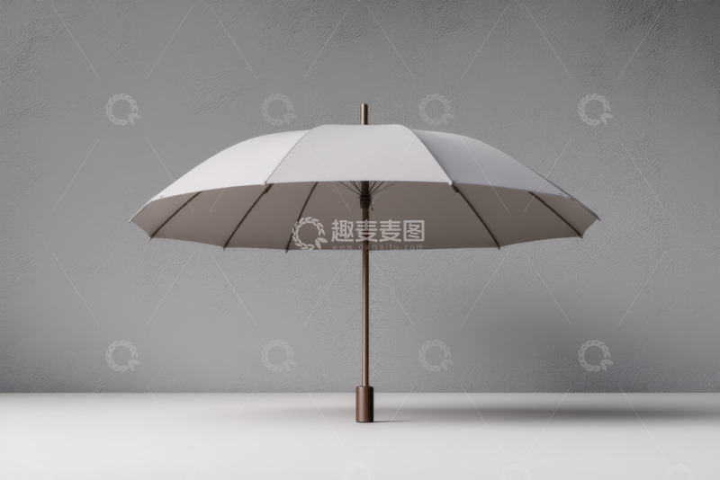 高清大图下载【趣麦麦图】白色雨伞独立展示