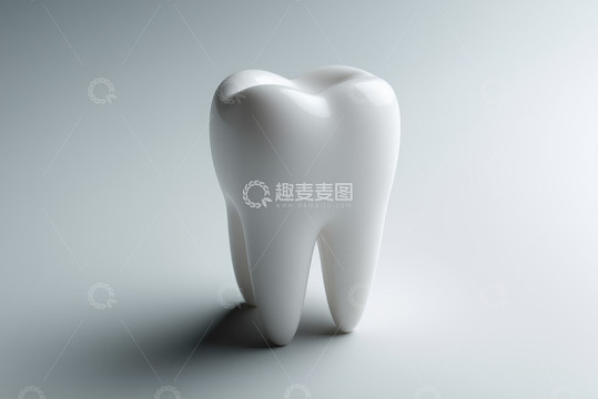白色牙齿特写素材