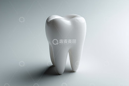 白色牙齿特写素材
