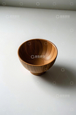 木质碗特写素材