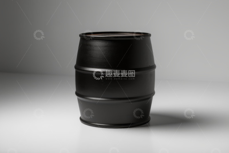 高清大图下载【趣麦麦图】黑色金属桶静物特写