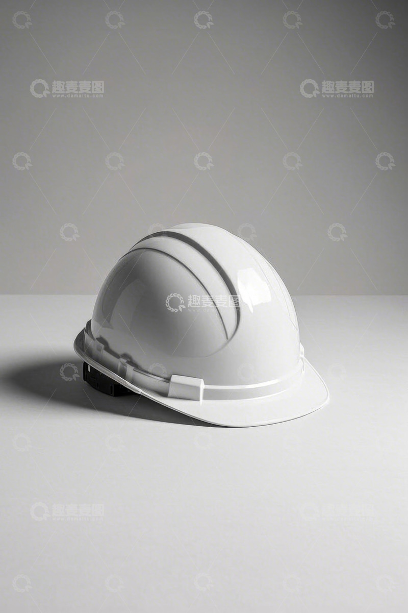 高清大图下载【趣麦麦图】白色安全帽特写