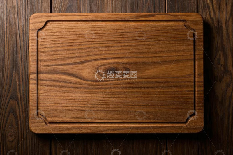 高清大图下载【趣麦麦图】木质砧板特写