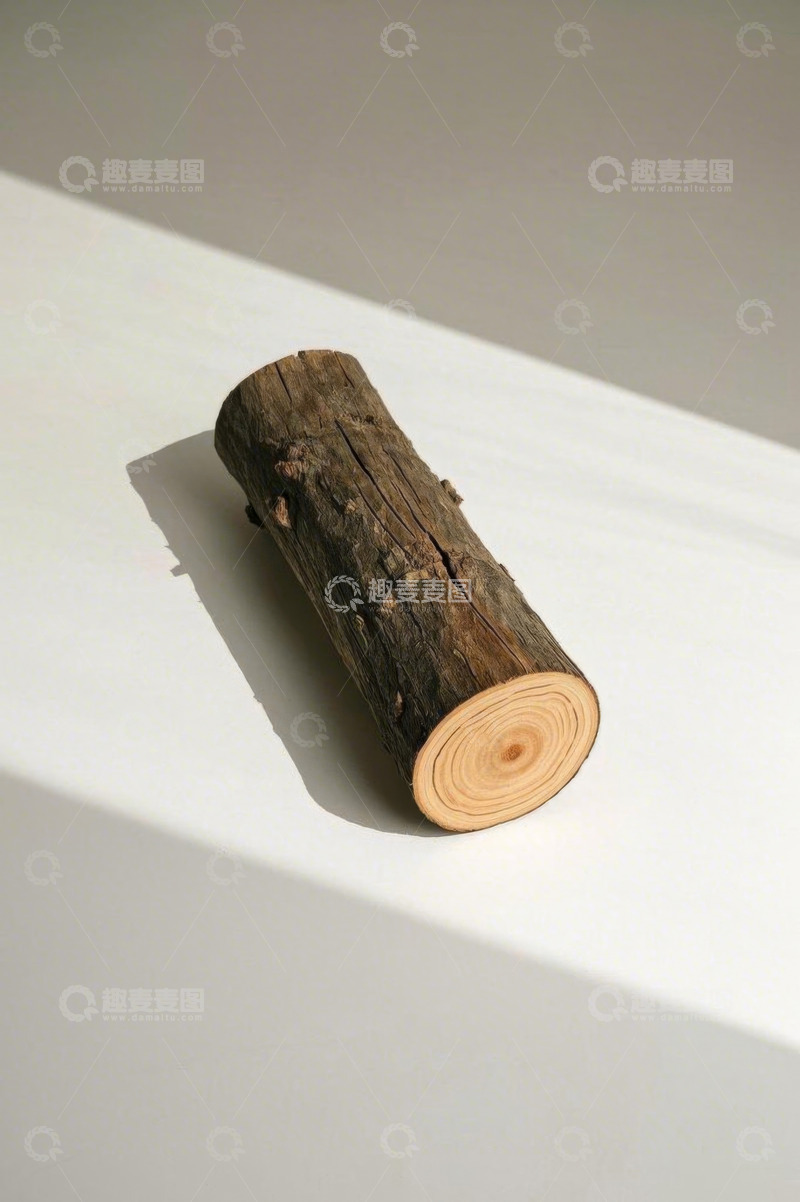 高清大图下载【趣麦麦图】桌面上的原木短木桩
