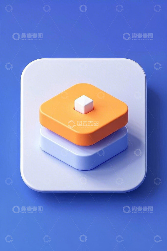 立体几何图形堆叠图标