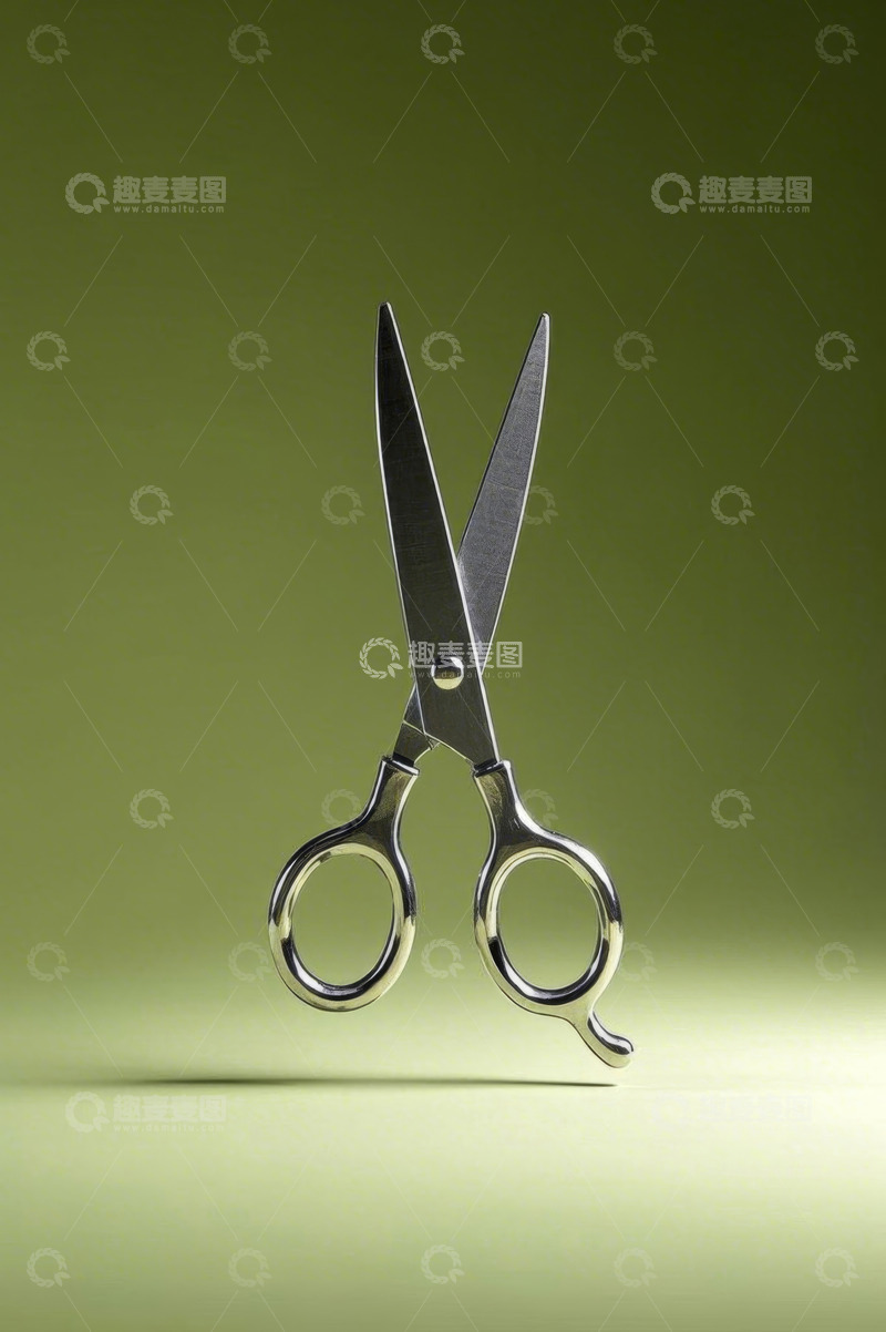 高清大图下载【趣麦麦图】金属剪刀特写