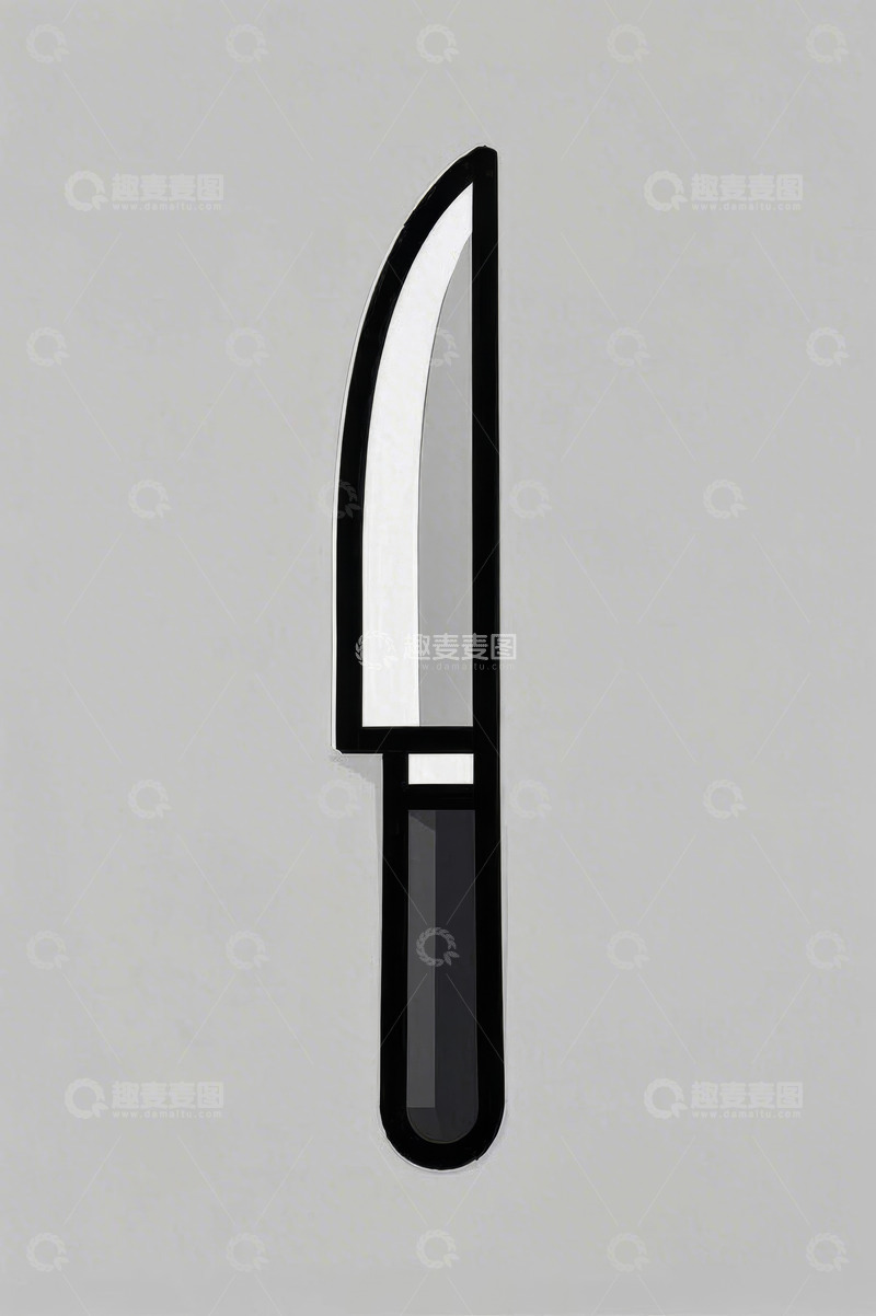 高清大图下载【趣麦麦图】简约风格厨房刀具插画