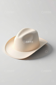 米色牛仔帽静物特写