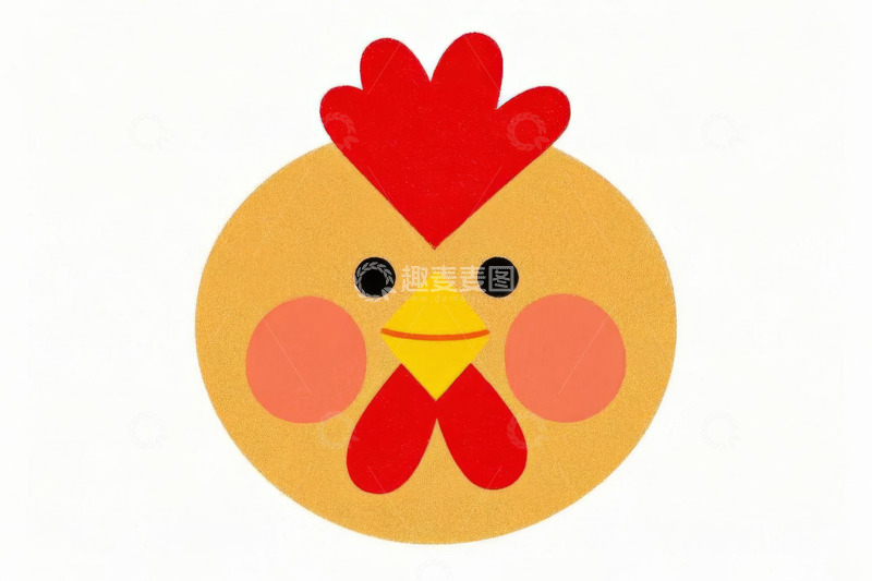 高清大图下载【趣麦麦图】可爱卡通鸡形象素材
