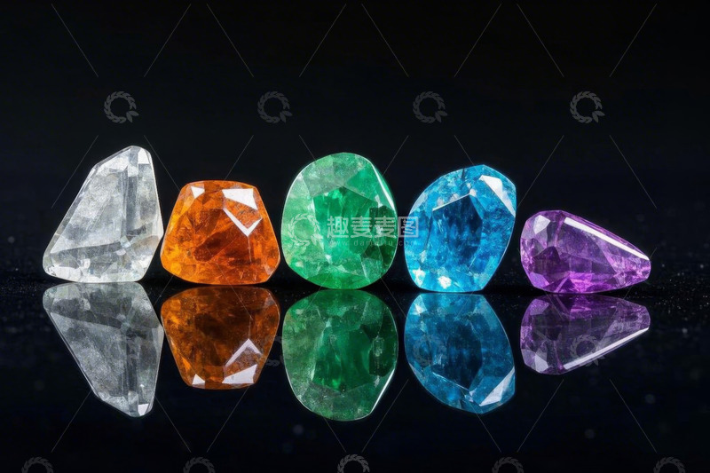 高清大图下载【趣麦麦图】多彩宝石微距特写