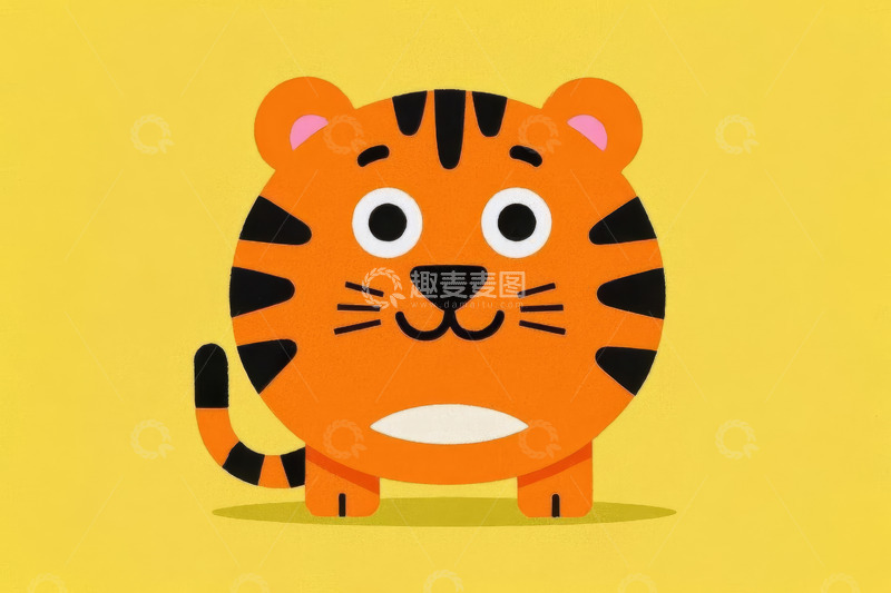 高清大图下载【趣麦麦图】卡通老虎形象素材