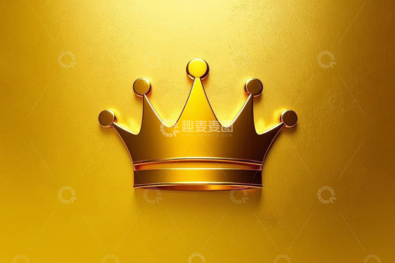 高清大图下载【趣麦麦图】金色皇冠特写素材