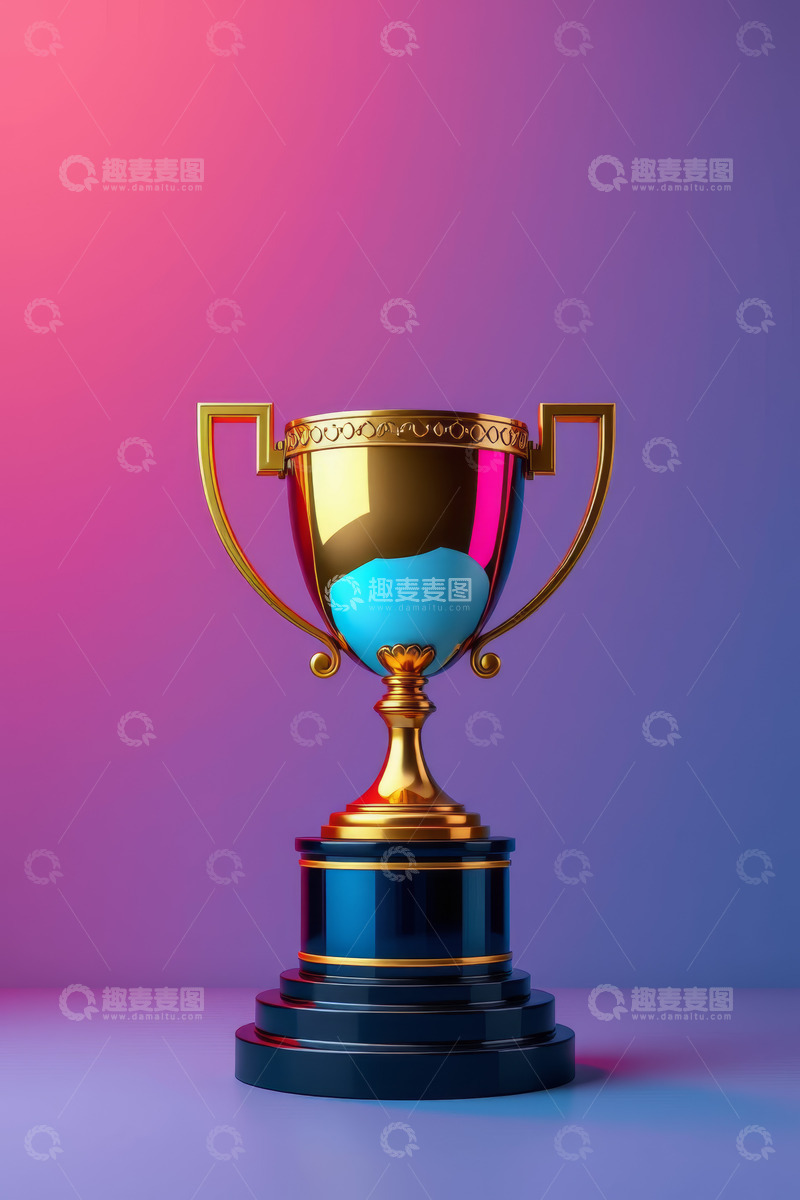 高清大图下载【趣麦麦图】金色奖杯特写