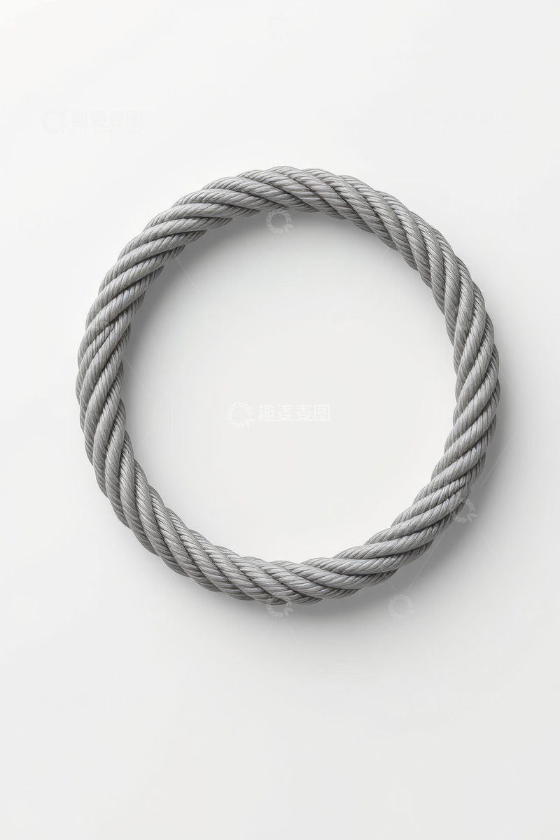 高清大图下载【趣麦麦图】环形金属电缆特写