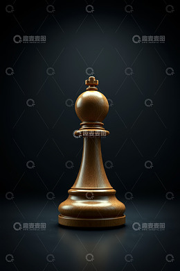 国际象棋国王棋子特写