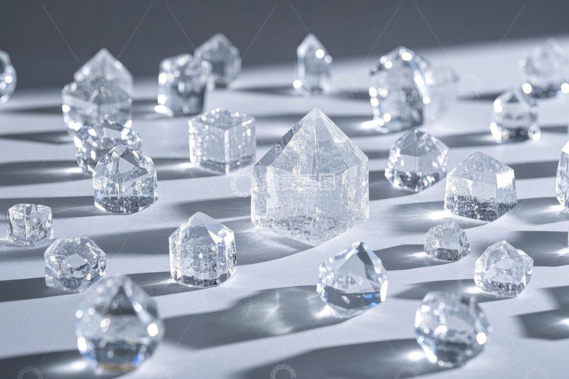 高清大图下载【趣麦麦图】透明水晶特写素材