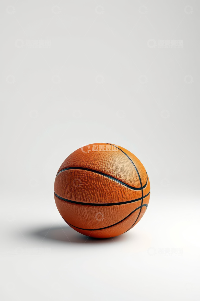 高清大图下载【趣麦麦图】单独放置的橙色篮球