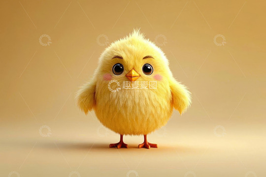 可爱黄色卡通小鸡形象