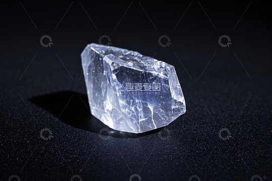 透明水晶矿石特写