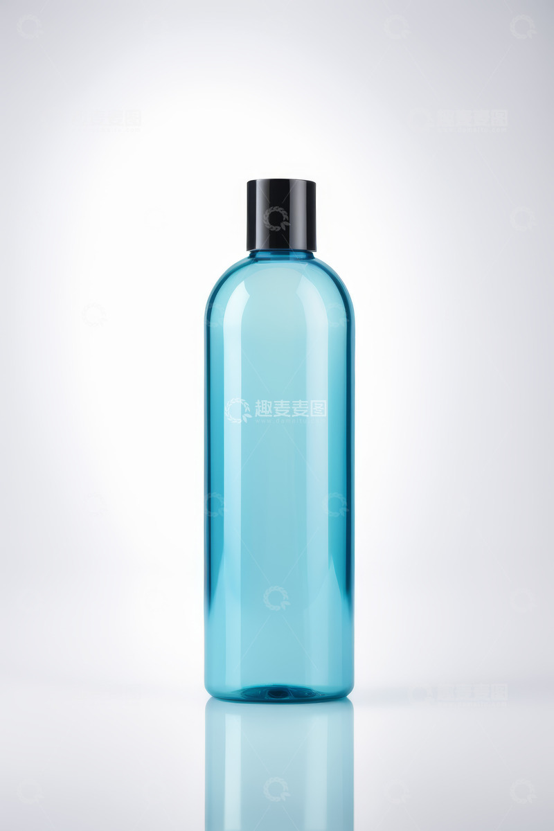 高清大图下载【趣麦麦图】蓝色化妆品瓶子特写