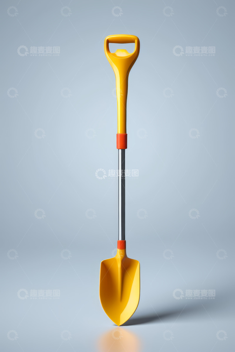 高清大图下载【趣麦麦图】黄色金属材质铲子