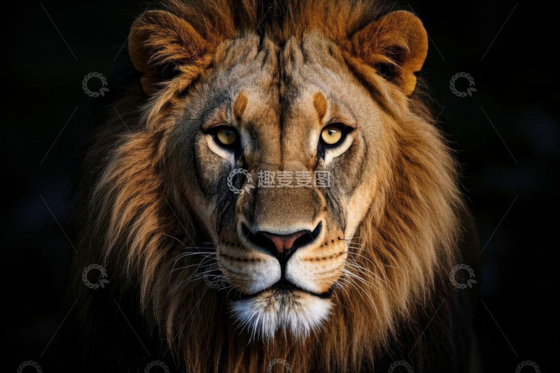 高清大图下载【趣麦麦图】雄狮特写素材