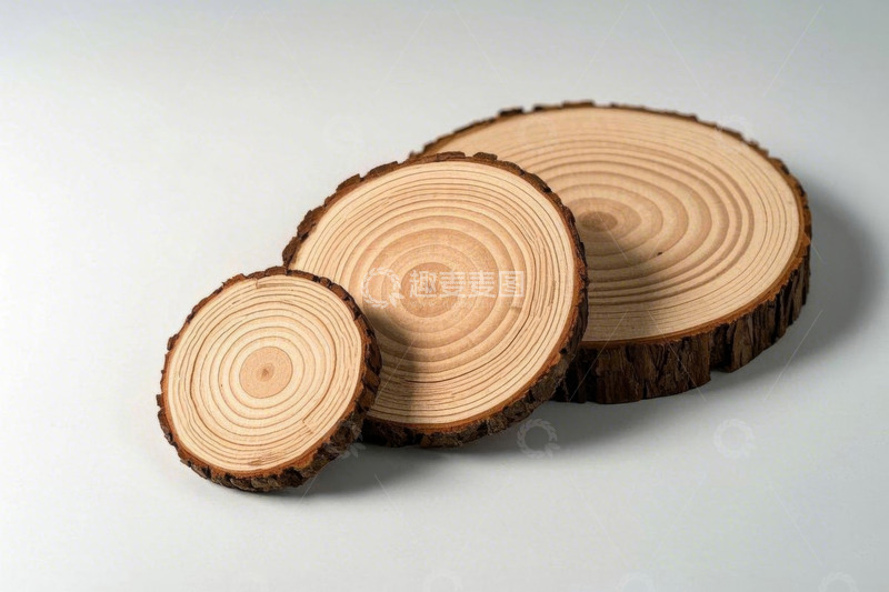 高清大图下载【趣麦麦图】木片年轮纹理特写