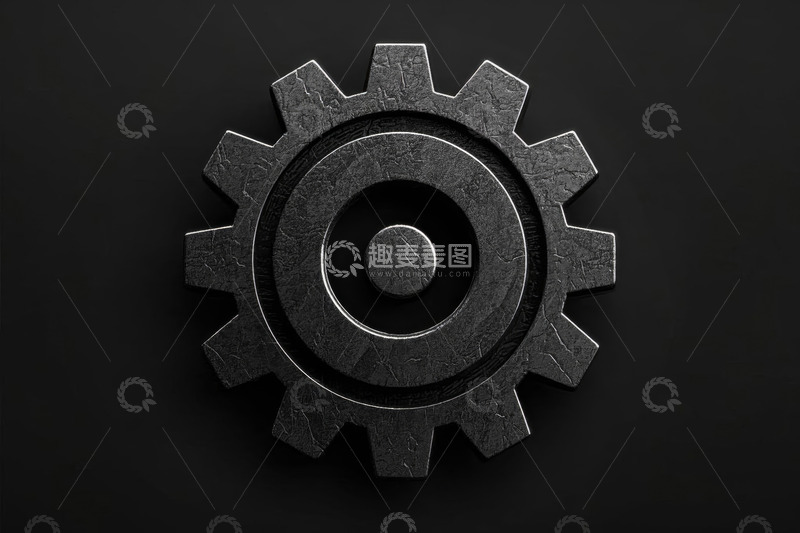 高清大图下载【趣麦麦图】金属齿轮特写