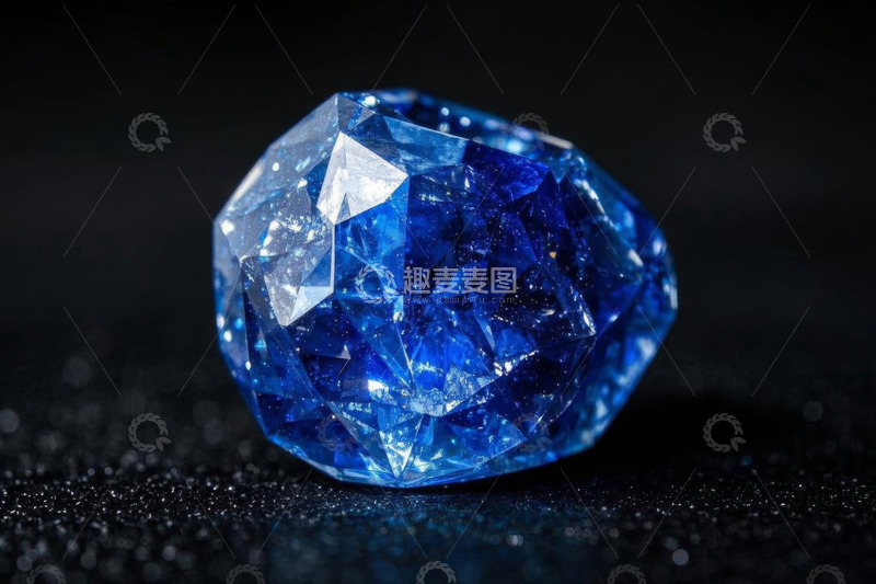 高清大图下载【趣麦麦图】蓝色宝石特写