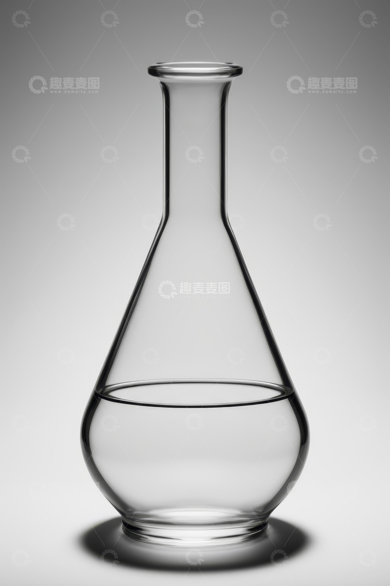 高清大图下载【趣麦麦图】实验室玻璃锥形瓶含液体