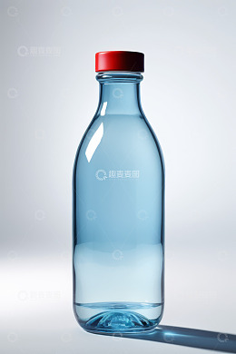 透明玻璃瓶配红色瓶盖