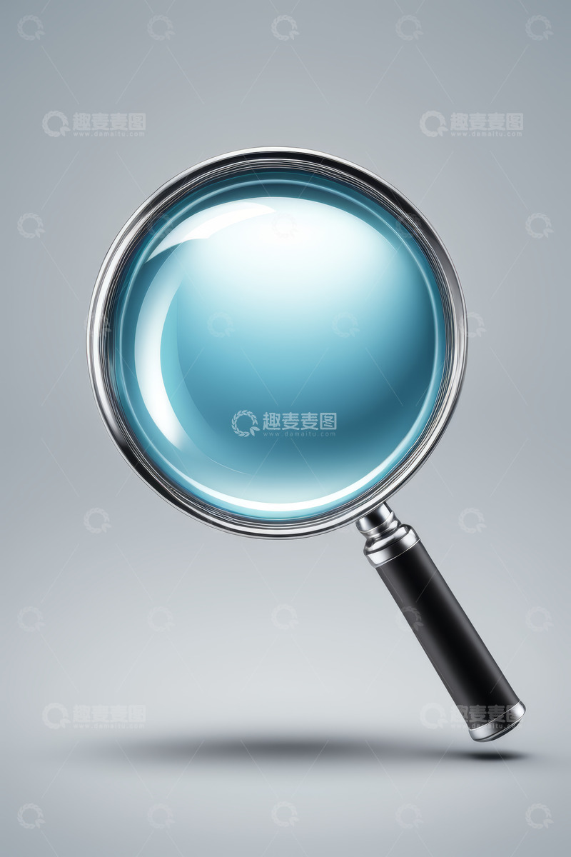 高清大图下载【趣麦麦图】金属放大镜特写