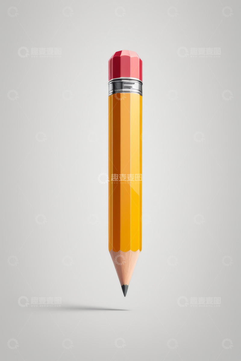 高清大图下载【趣麦麦图】黄色铅笔设计素材
