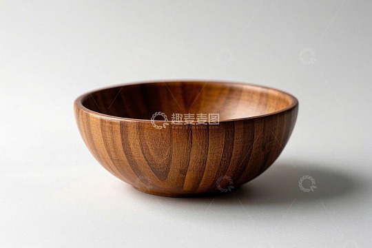 木质碗特写静物素材