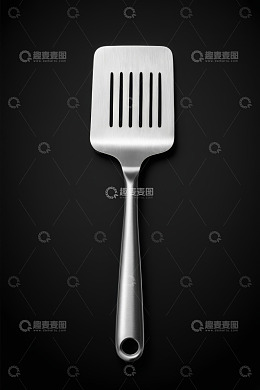 不锈钢厨房铲特写