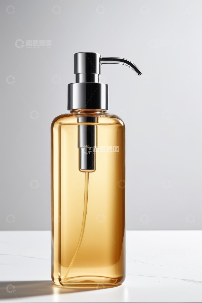 高清大图下载【趣麦麦图】透明按压瓶液体化妆品展示
