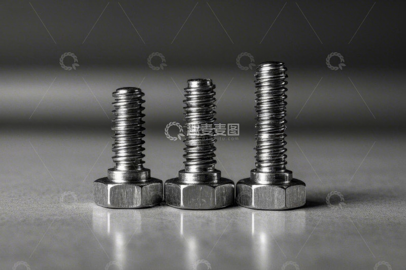 高清大图下载【趣麦麦图】金属螺栓特写素材