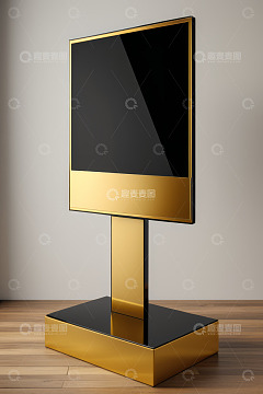 金色立式显示屏展示