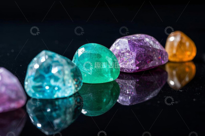 高清大图下载【趣麦麦图】多彩宝石特写