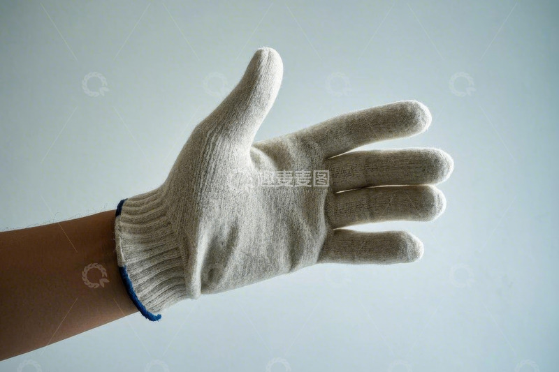 高清大图下载【趣麦麦图】手部佩戴白色手套特写