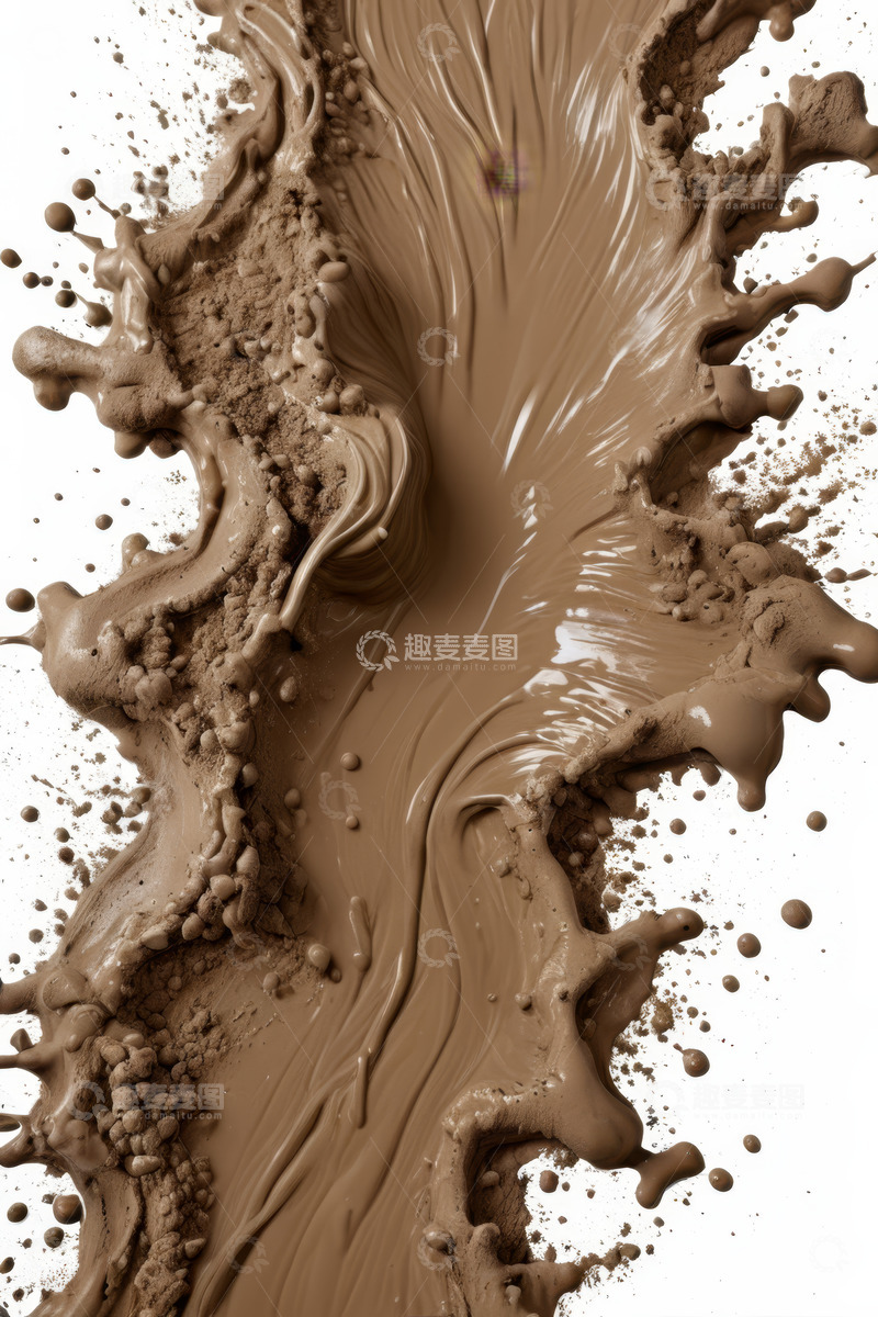 高清大图下载【趣麦麦图】巧克力液体飞溅画面